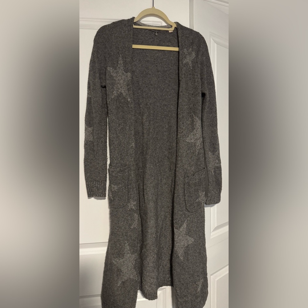 Anthropologie Gray Star Cardigan